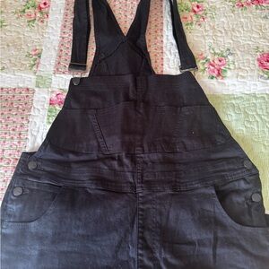 American Bazi Black Denim Jumpsuit